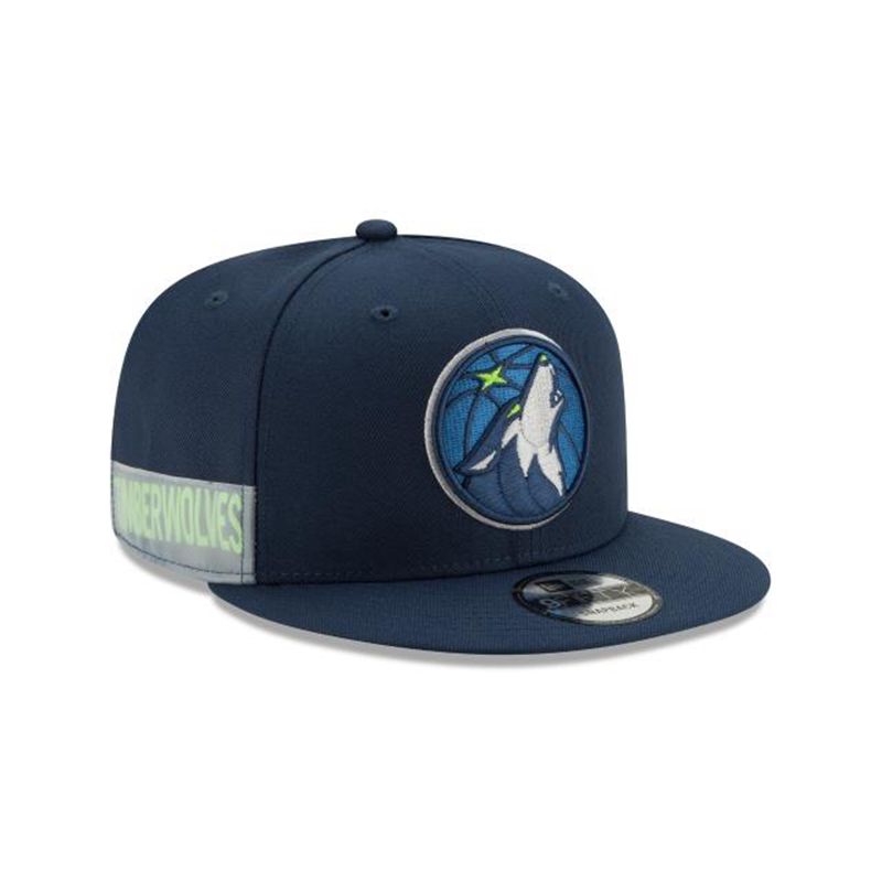 NBA Minnesota Timberwolves Clear Feature 9Fifty Snapback (YMN6553) - Blue New Era Caps